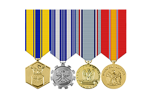 Mini Anodized Medal Rack