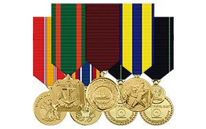 Mini Anodized Medal Rack